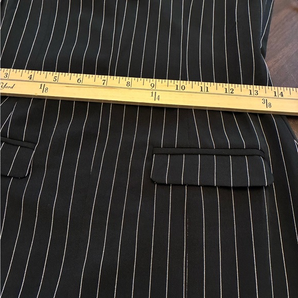 NWT Klesis Black Pinstripe Dress Size Small - Picture 6 of 8